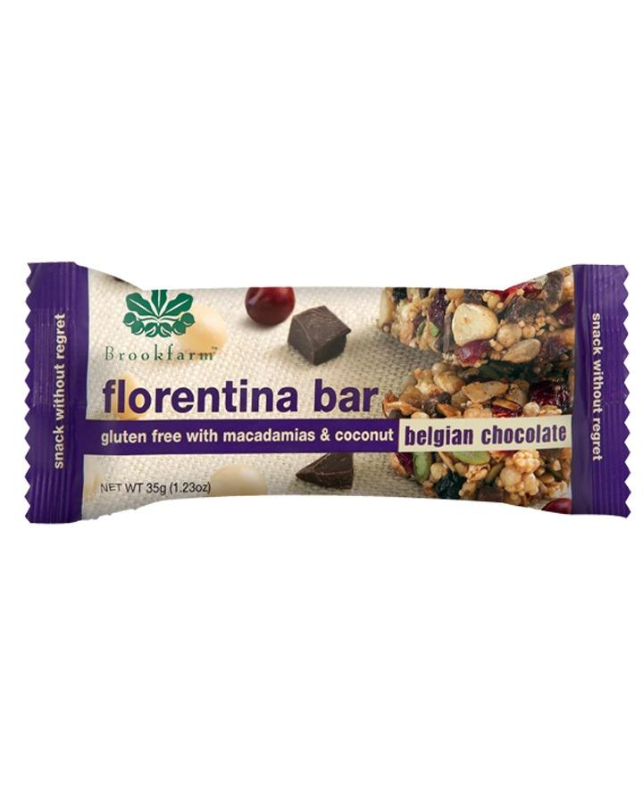 澳洲農場無麥麩黑朱古力雜錦小食棒 Brookfarm Gluten Free Macadamia and Belgian Chocolate Florentina Bar (35g)