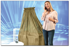 金剛罩電磁波防護垂幕連嬰兒牀(天然色櫸木架) Goldkind Pro® Baby Bed with Shielding Canopy (natural beechwood stand)