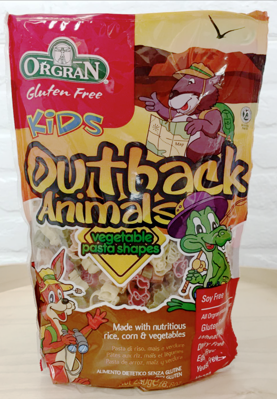 無麥麩原野小動物蔬菜意粉 Orgran Gluten-free Outback Animals Vegetable Pasta (250g)