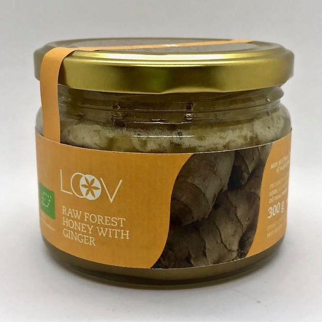 Loov 有機薑粉混合森林原生蜂蜜 Organic Raw Forest Honey with Ginger (300g)
