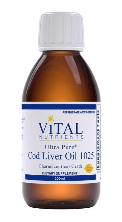 純淨鱈魚魚肝油 Vital Nutrients Ultra Pure Cod Liver Oil 1025 (200ml)