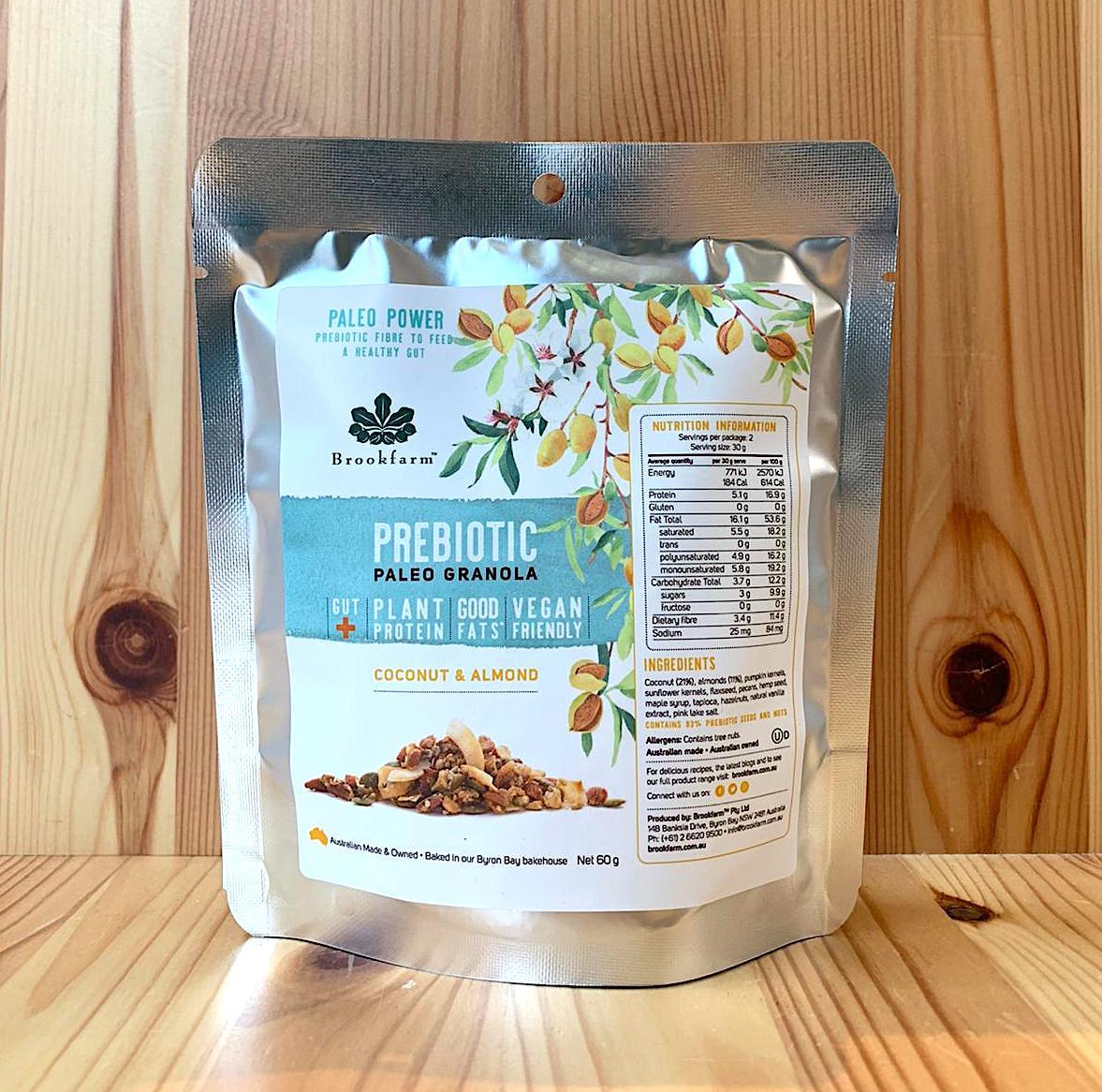 澳洲農場無麥麩益生元果仁早餐 (細) Brookfarm Gluten Free Prebiotic Paleo Granola (60g)