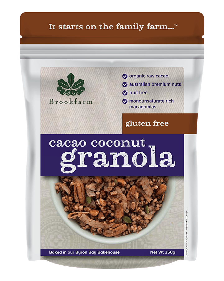 澳洲農場無麥麩可可椰子爆米花早餐 Brookfarm Gluten Free Cacao Coconut Granola (350g)