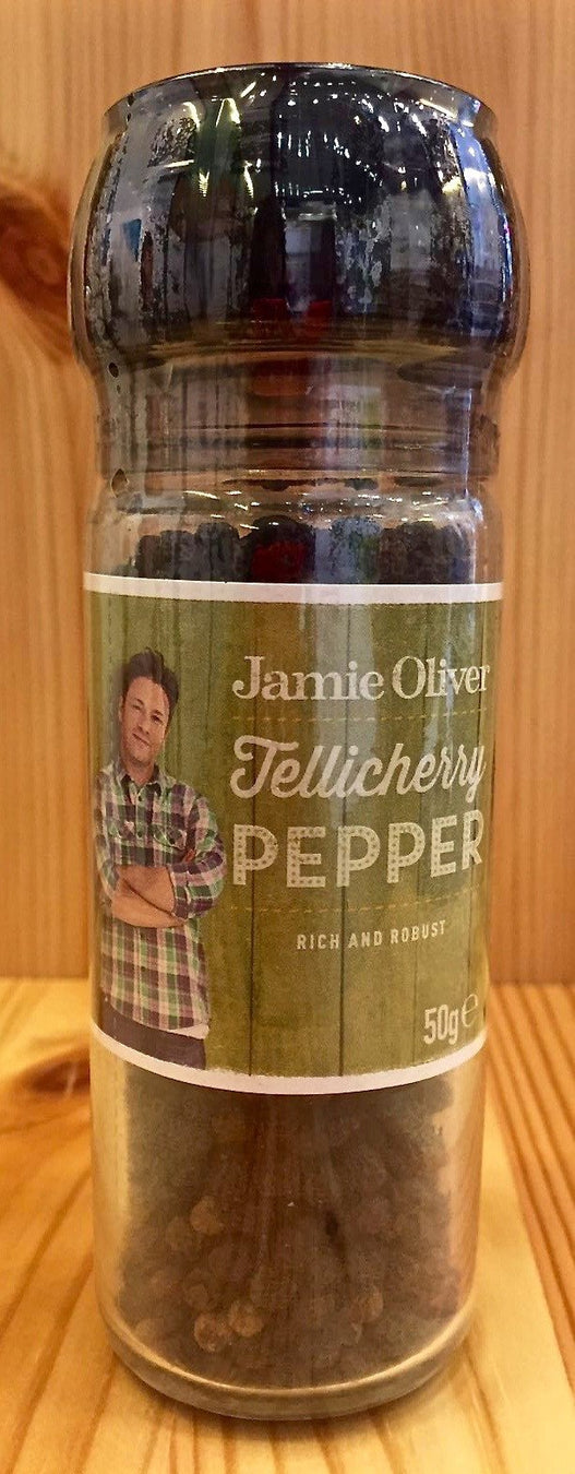 原粒即磨黑胡椒 Jamie Oliver's Tellicherry Black Peppercorns with grinder (50g)