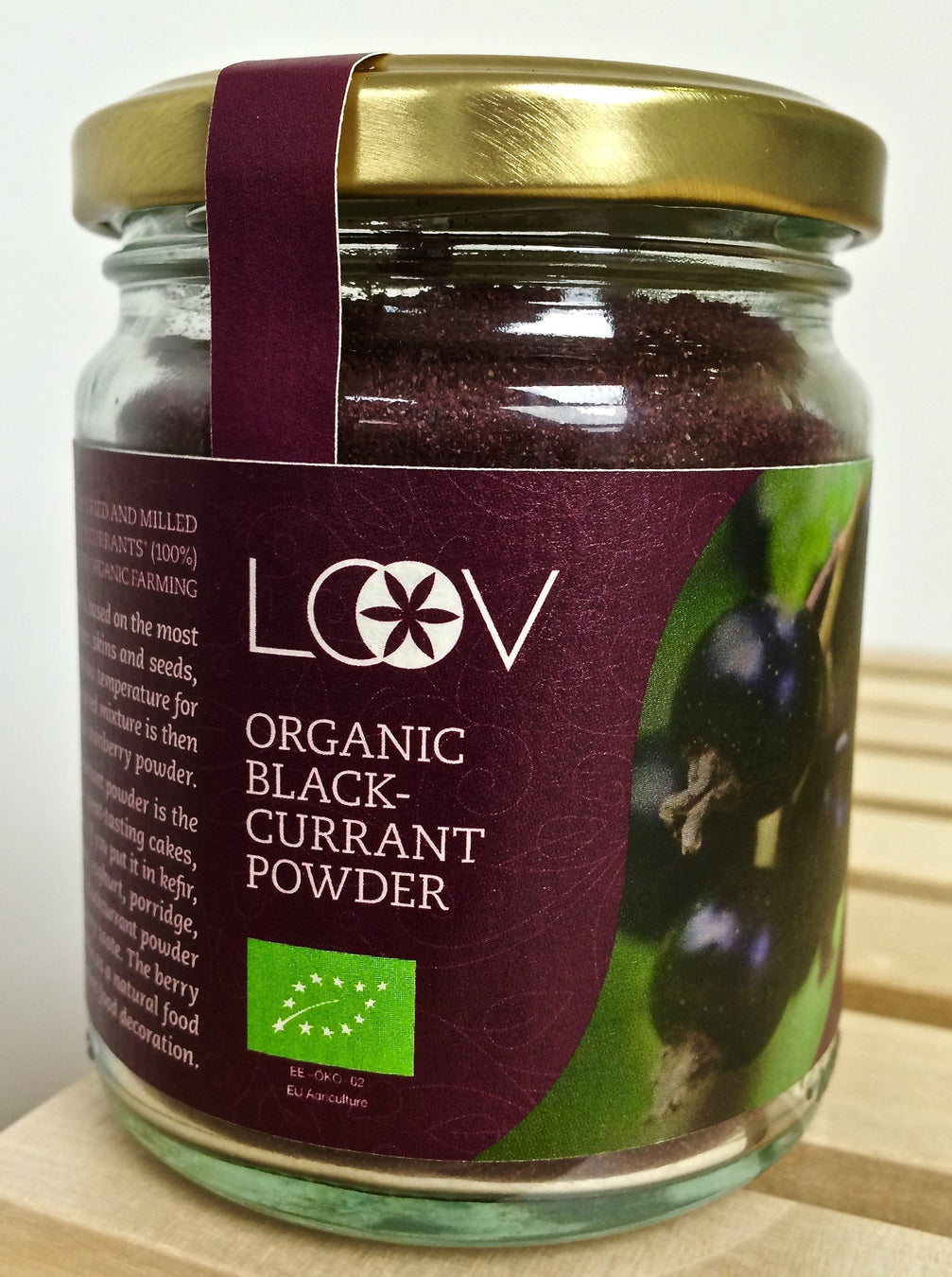 Loov 有機森林野生黑加侖子粉 Organic Forest Wild Blackcurrant Powder (100g)