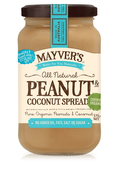 有機椰子花生醬 Mayver's Organic Peanut Coconut Spread (375g)