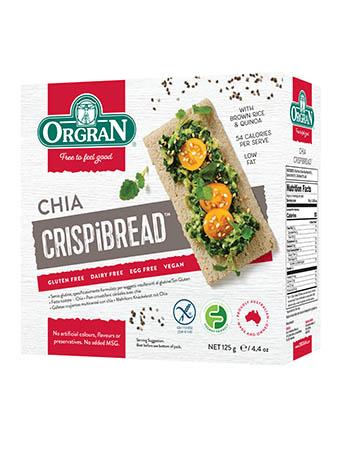 無麥麩奇亞籽脆餅 Orgran Gluten-free Chia Crispibread (125g)