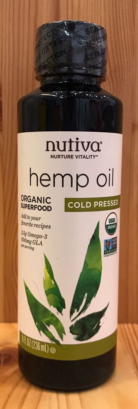 加拿大有機冷壓大麻籽油 Nutiva Organic Cold Pressed Hemp Oil (236ml)