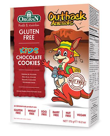 無麥麩小動物朱古力餅乾 Orgran Outback Animals Chocolate Cookies (175g)