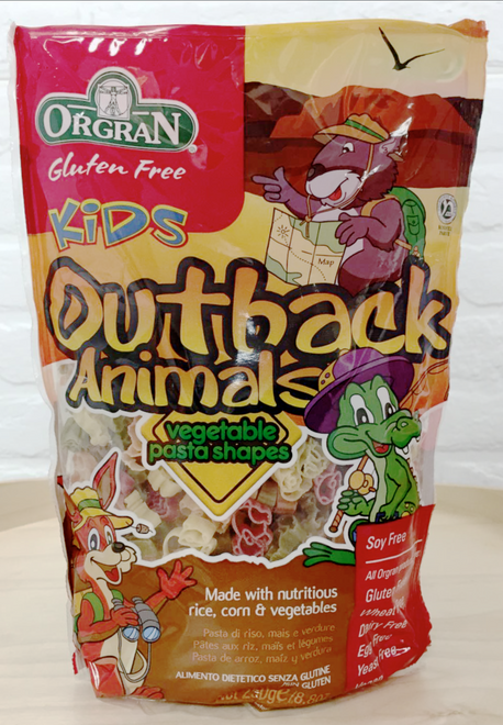 無麥麩原野小動物蔬菜意粉 Orgran Gluten-free Outback Animals Vegetable Pasta (250g)