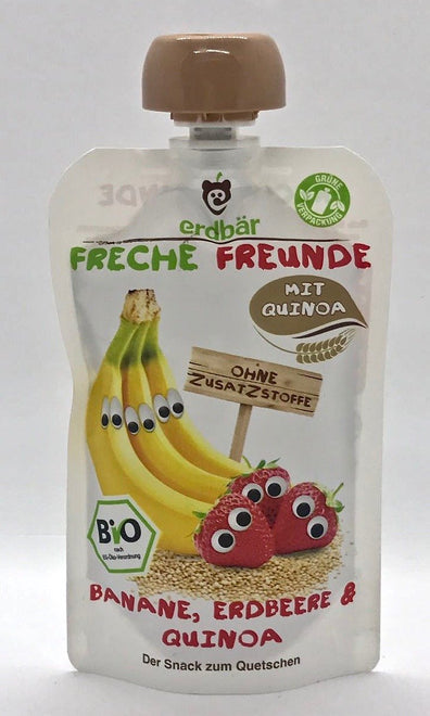 德國有機香蕉草莓藜麥唧唧包 Squeezy Pouch Banana Strawberry Quinoa (100g)