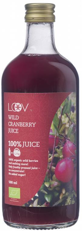 Loov 有機森林野生小紅莓汁 Organic Wild Cranberry Juice (500g)